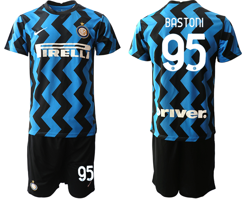 2020-21 Inter Milan 95 BASTONI Home Soccer Jersey