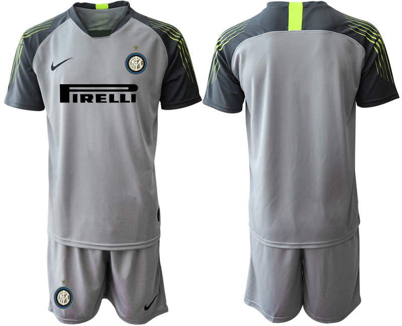 2020-21 Inter Milan Gray Goalkeeper Soccer Jerseys