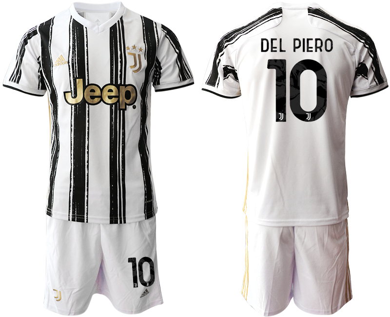 2020-21 Juventus 10 DEL PIERO Home Soccer Jersey