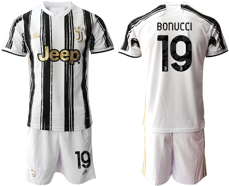 2020-21 Juventus 19 BONUCCI Home Soccer Jersey