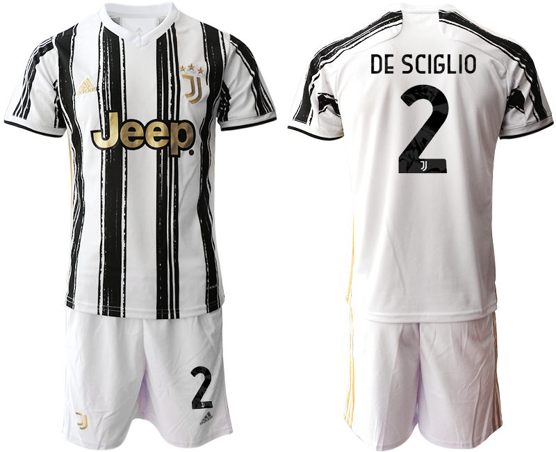 2020-21 Juventus 2 DE SCIGLIO Home Soccer Jersey