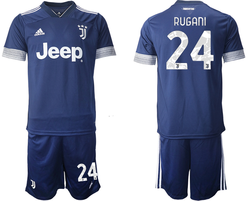 2020-21 Juventus 24 RUGANI Away Soccer Jersey