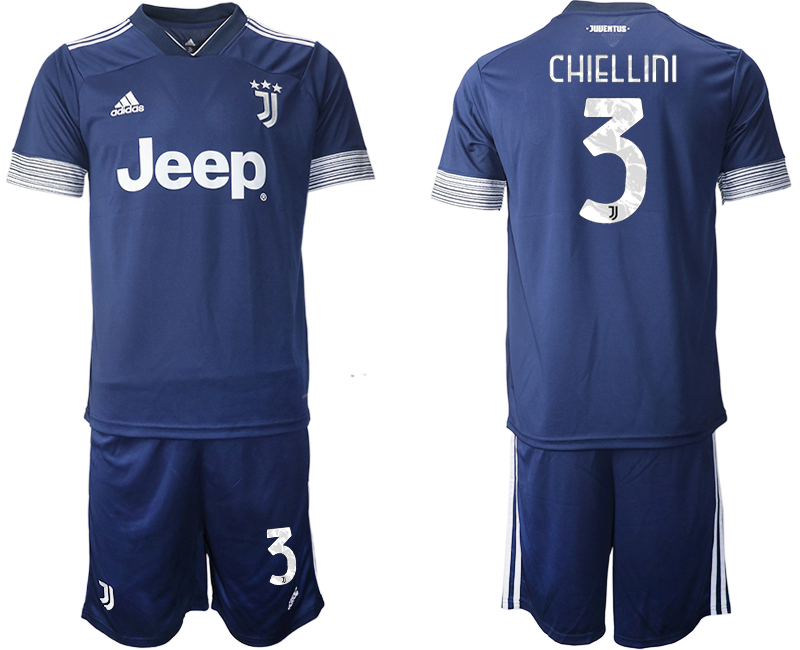 2020-21 Juventus 3 CHIELLINI Away Soccer Jersey