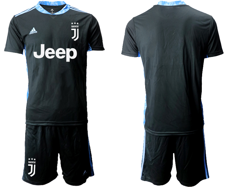 2020-21 Juventus Black Goalkeeper Soccer Jersey