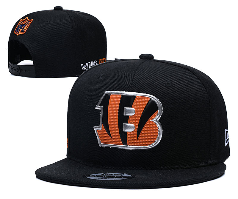 Bengals Team Logo Black Adjustable Hat YD