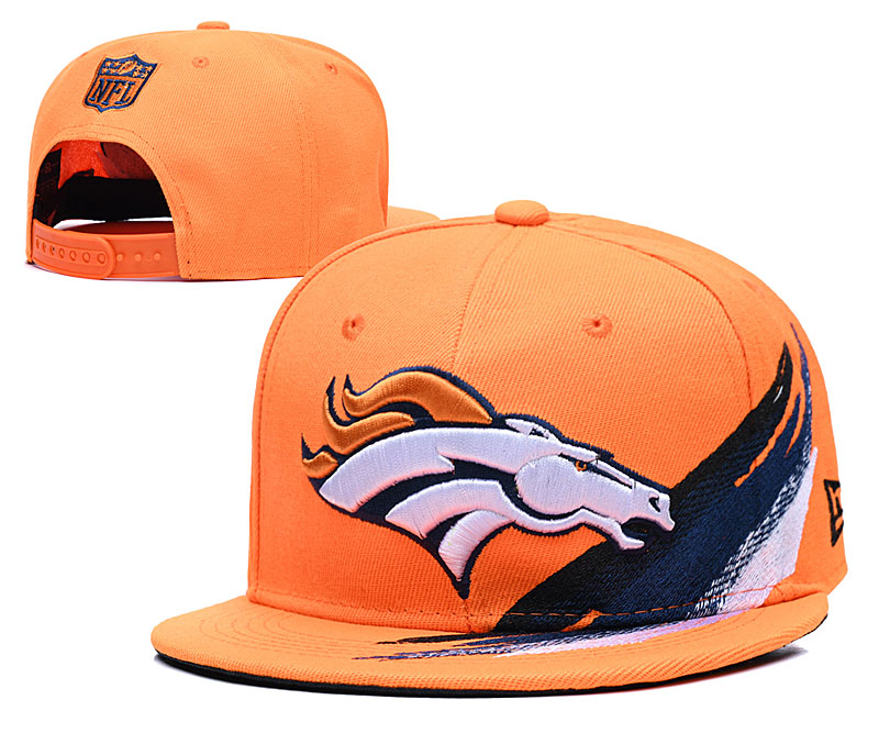 Broncos Team Logo Orange Adjustable Hat YD
