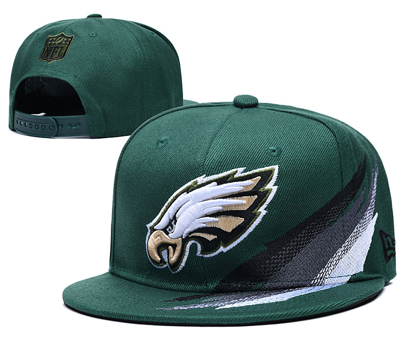 Eagles Team Logo Green Adjustable Hat YD - Click Image to Close