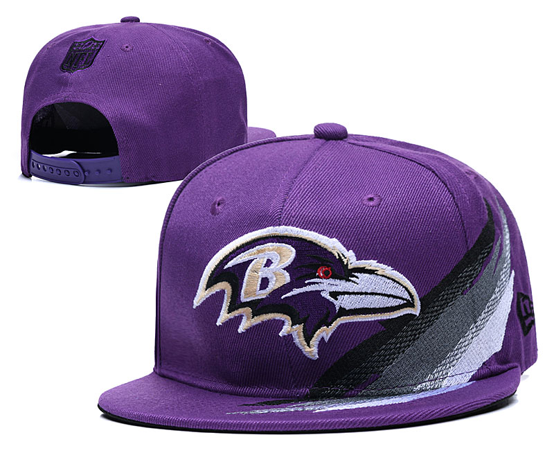 Ravens Team Logo Purple Adjustable Hat YD