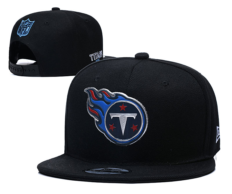 Titans Team Logo Black Adjustable Hat YD