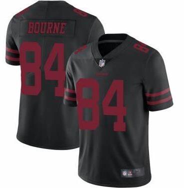 Nike 49ers 84 Kendrick Bourne Black Vapor Untouchable Limited Jersey