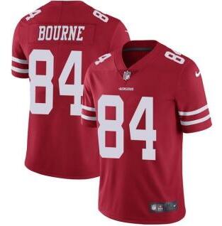 Nike 49ers 84 Kendrick Bourne Red Vapor Untouchable Limited Jersey - Click Image to Close