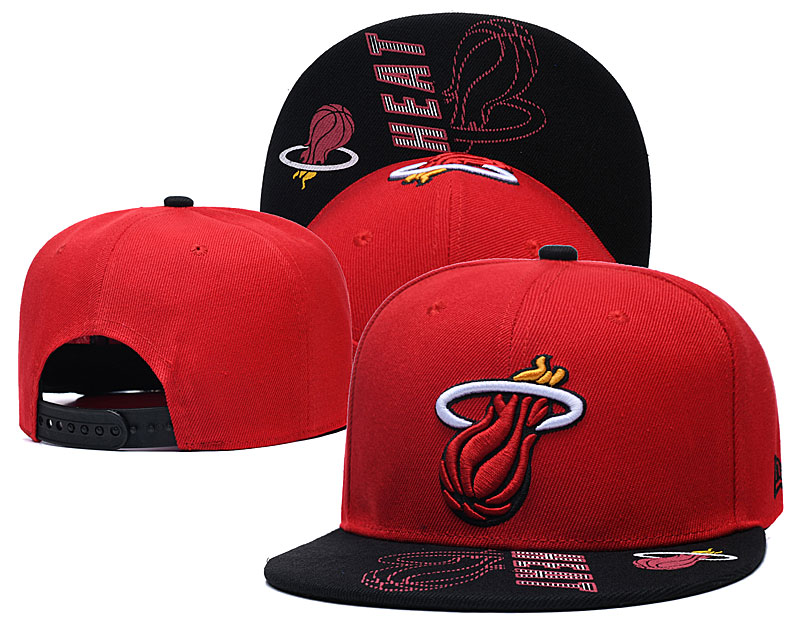 Heat Team Logo Red Adjustable Hat GS - Click Image to Close