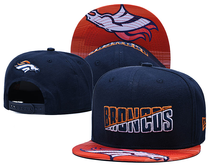 Broncos Team Logo Navy 2020 NFL Summer Sideline Adjustable Hat YD