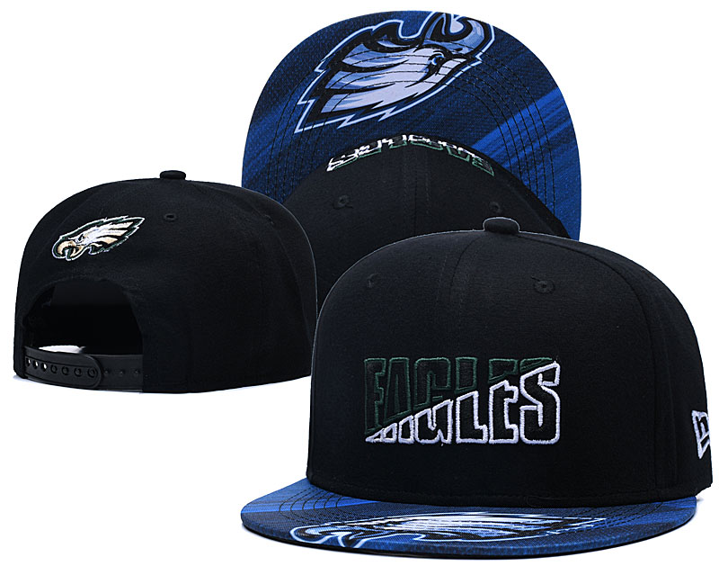 Eagles Team Logo Navy 2020 NFL Summer Sideline Adjustable Hat YD - Click Image to Close