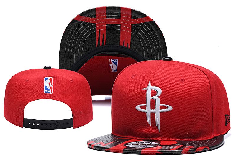 Rockets Team Logo Red Adjustable Hat YD - Click Image to Close