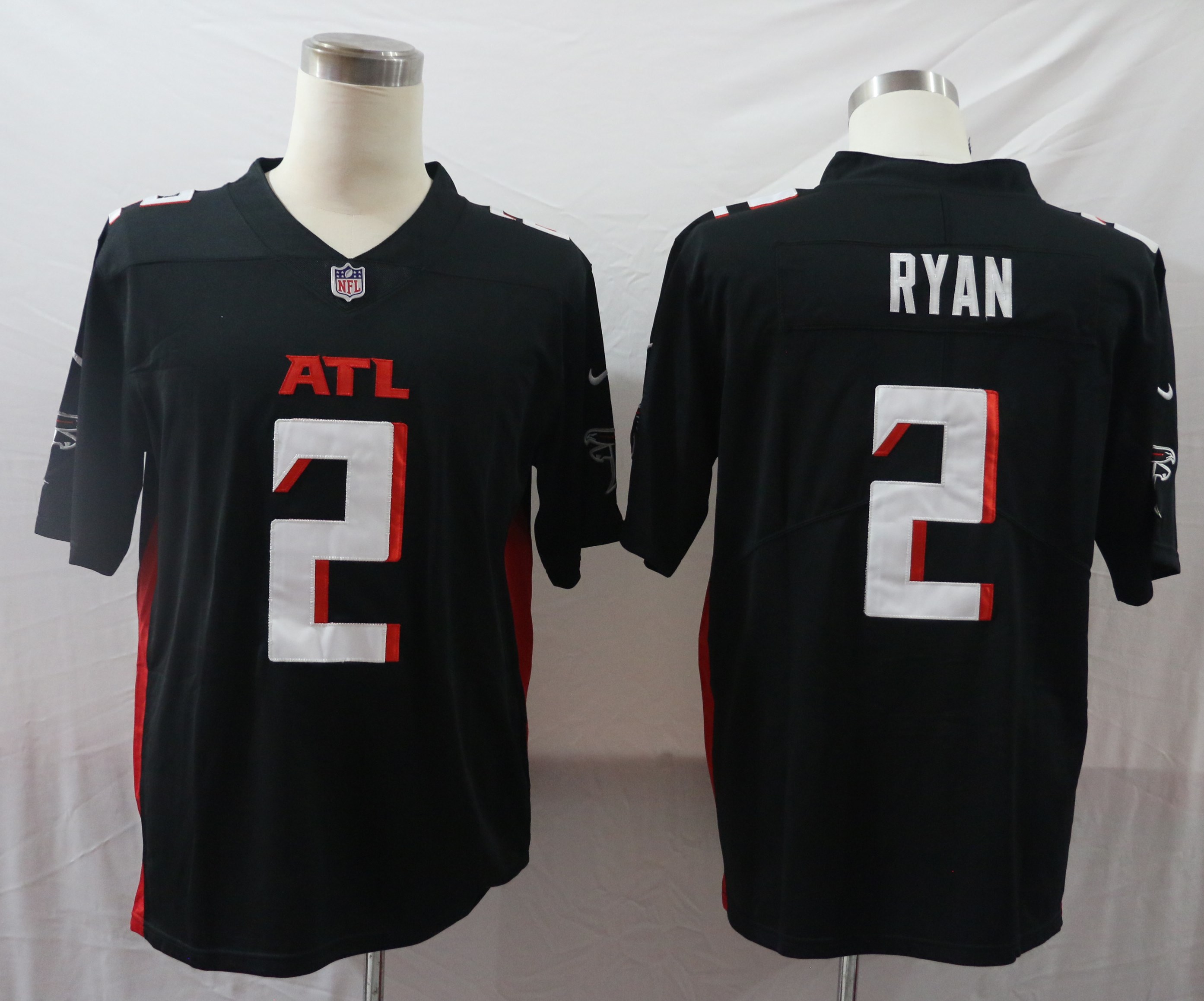 Nike Falcons 2 Matt Ryan Black New Vapor Untouchable Limited Jersey