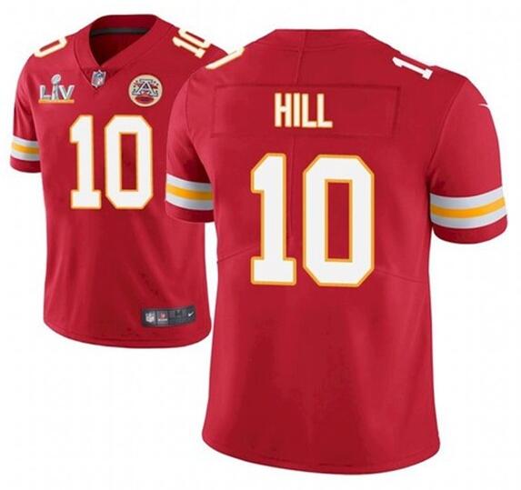 Nike Chiefs 10 Tyreek Hill Red 2021 Super Bowl LV Vapor Untouchable Limited Jersey