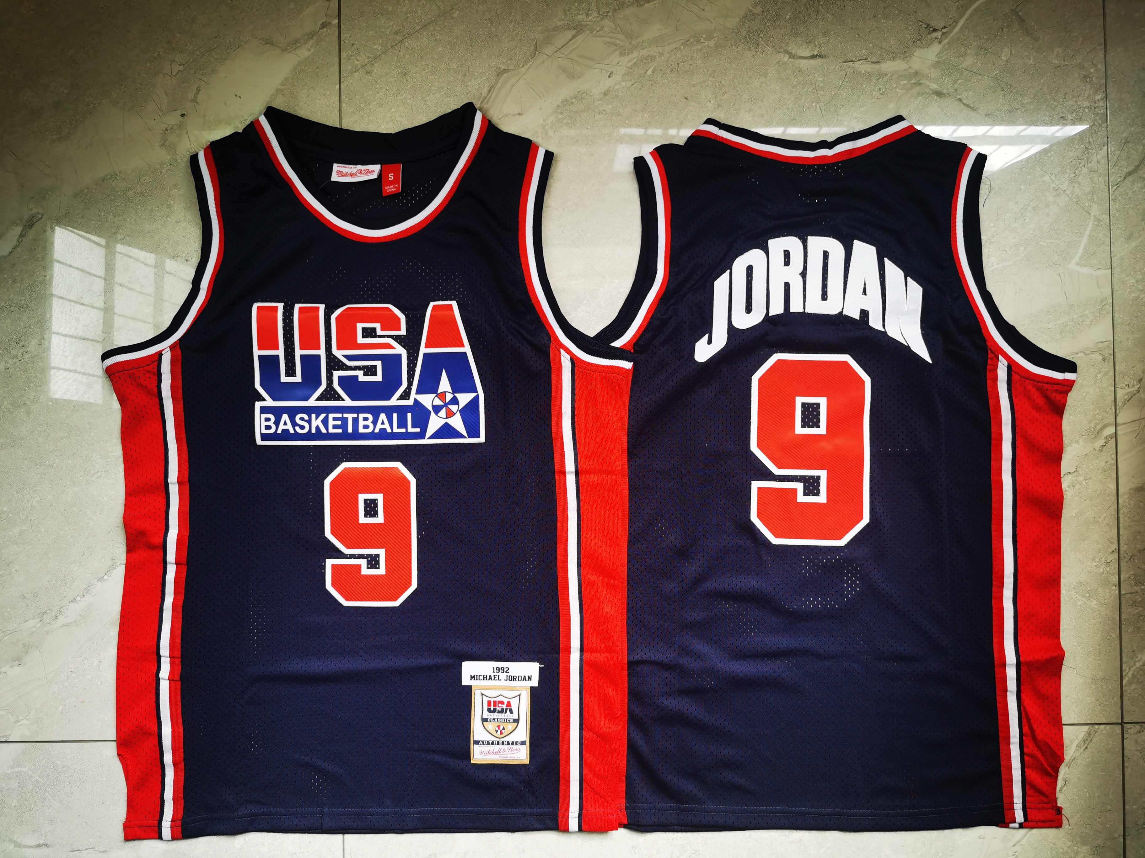 USA Basketball 1992 Dream Team 9 Michael Jordan Navy Jersey