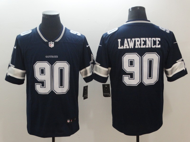 Nike Cowboys 90 DeMarcus Lawrence Navy Vapor Untouchable Limited Jersey
