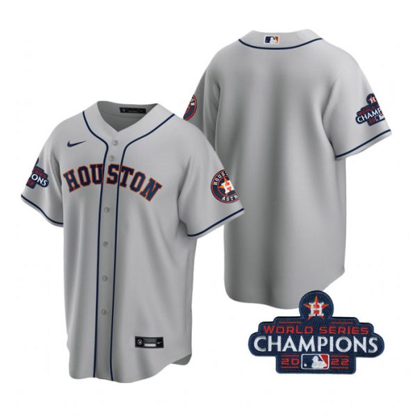 Astros Blank Gray 2022 World Series Champions Cool Base Jersey