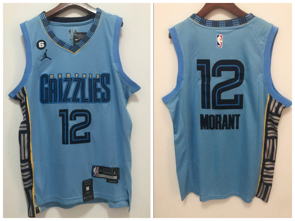 Grizzlies 12 Ja Morant Blue 2022-23 Swingman Jersey
