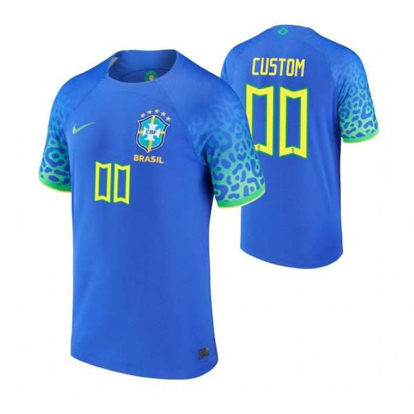 Brazil Customized Away 2022 FIFA World Cup Thailand Soccer Jersey - Click Image to Close