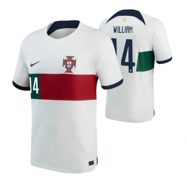 Portugal 14 WILLIAM Away 2022 FIFA World Cup Thailand Soccer Jersey - Click Image to Close