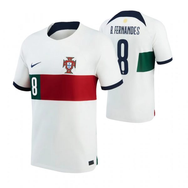 Portugal 8 B.FERNANDES Away 2022 FIFA World Cup Thailand Soccer Jersey - Click Image to Close