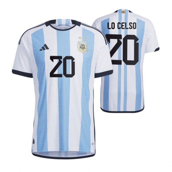Argentina 20 LO CELSO Home 2022 FIFA World Cup Thailand Soccer Jersey - Click Image to Close