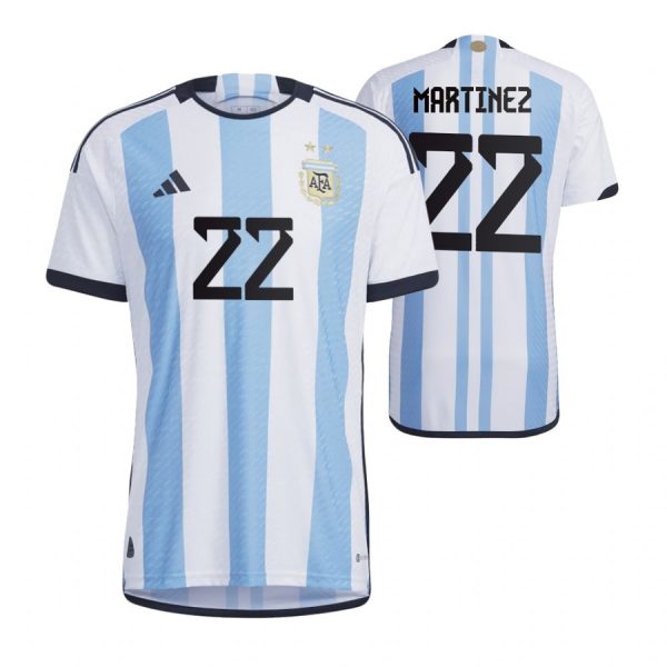 Argentina 22 L.MARTINEZ Home 2022 FIFA World Cup Thailand Soccer Jersey - Click Image to Close