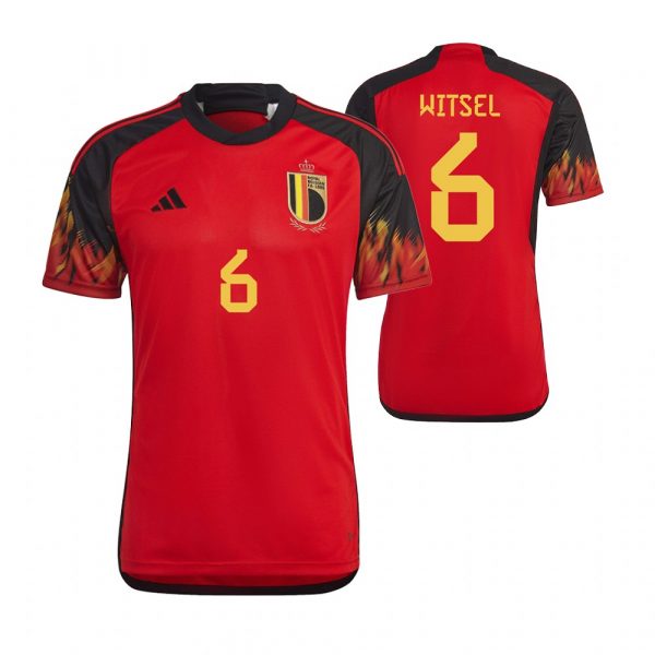 Belgium 6 WITSEL Home 2022 FIFA World Cup Thailand Soccer Jersey - Click Image to Close