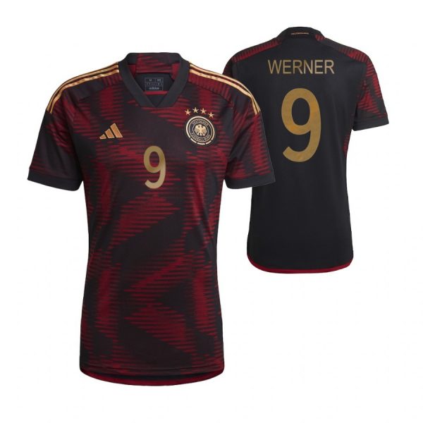 Germany 9 WERNER Away 2022 FIFA World Cup Thailand Soccer Jersey - Click Image to Close