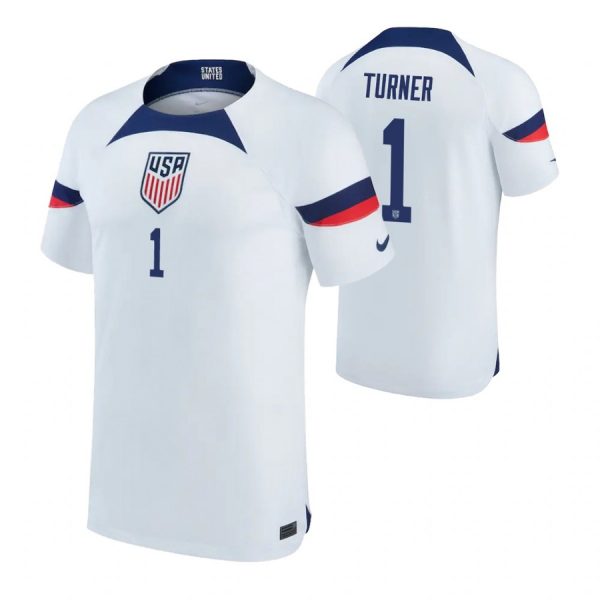 The USA 1 TURNER Home 2022 FIFA World Cup Thailand Soccer Jersey