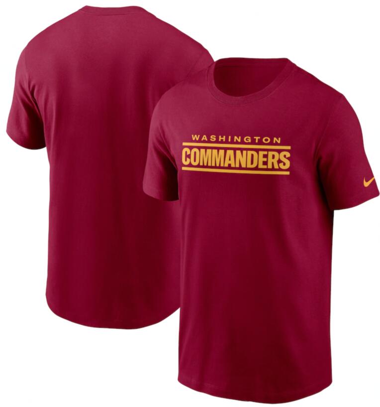 Men's Washington Commanders Nike Burgundy Wordmark T-Shirt