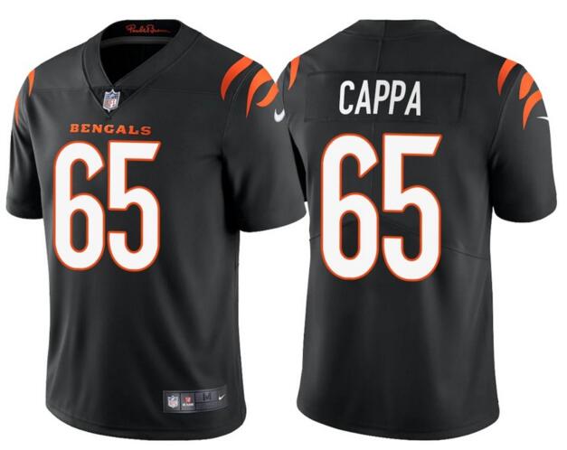 Nike Bengals 65 Alex Cappa Black Vapor Limited Jersey - Click Image to Close