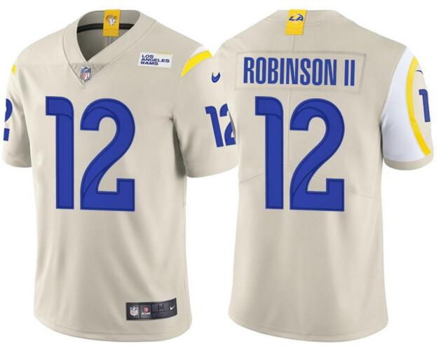Nike Rams 12 Allen Robinson II Bone Vapor Limited Jersey