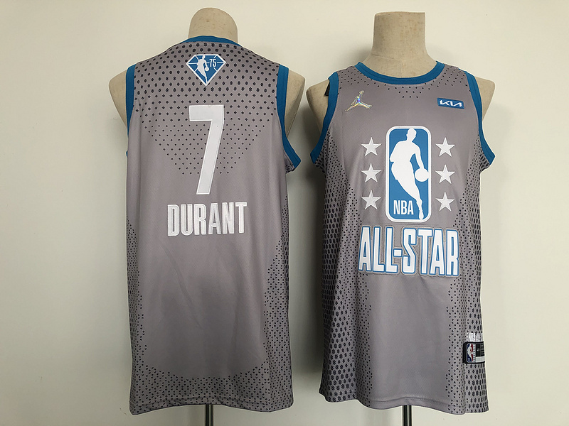 Nets 7 Kevin Durant Gray 2022 NBA All-Star Jordan Brand Swingman Jersey
