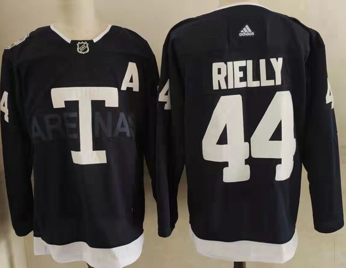 Maple Leafs 44 Morgan Rielly Navy 2022 NHL Heritage Classic Adidas Jersey