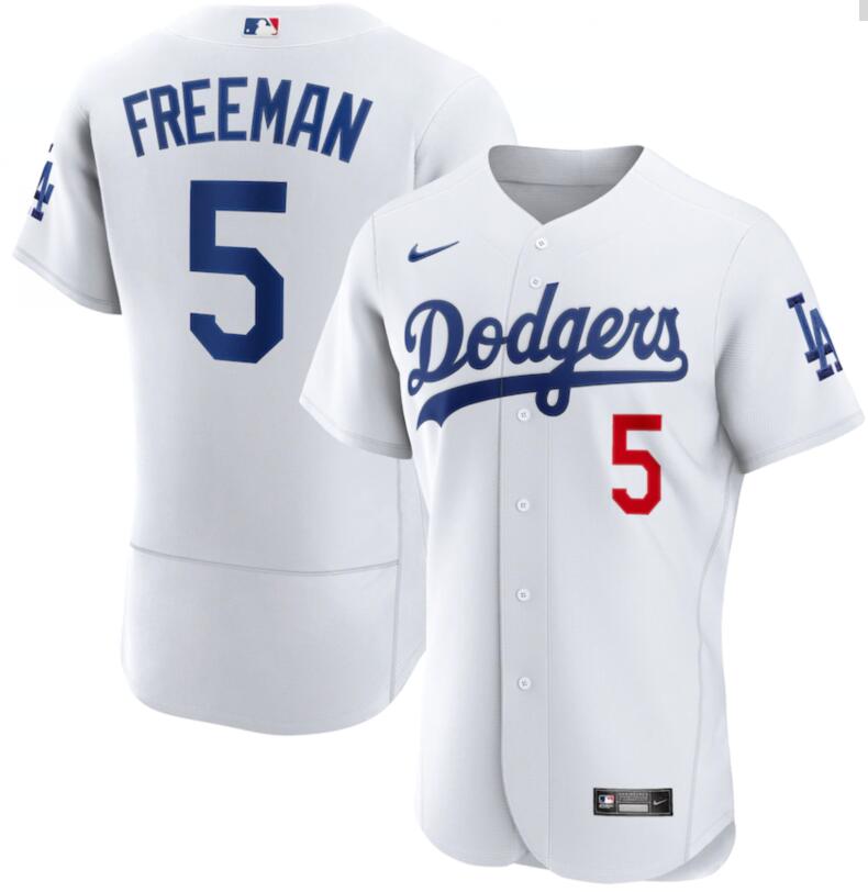 Dodgers 5 Freddie Freeman White Nike Flexbase Jersey