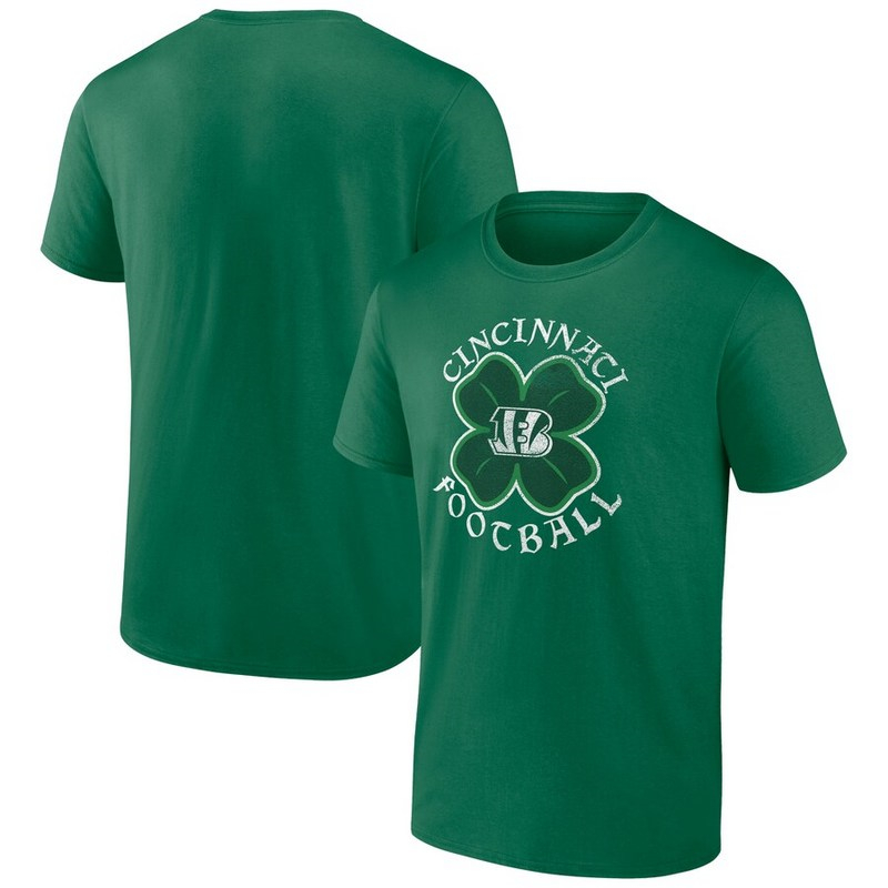 Men's Cincinnati Bengals Fanatics Branded Kelly Green St. Patrick's Day Celtic T-Shirt