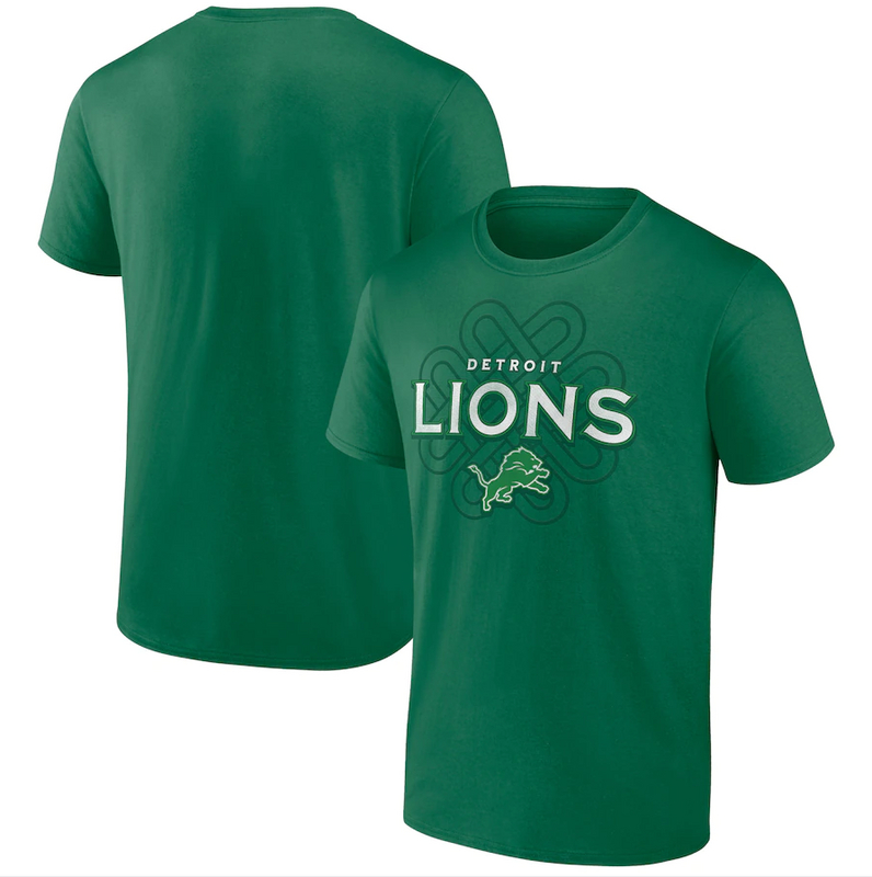Men's Detroit Lions Fanatics Branded Kelly Green Celtic Knot T-Shirt