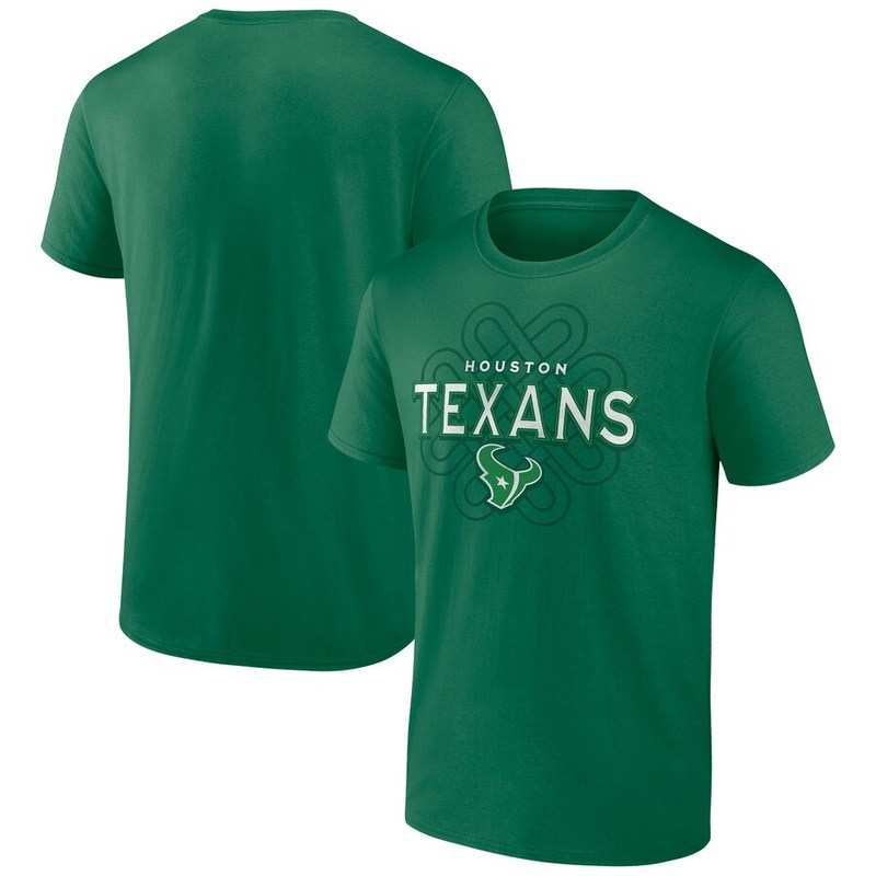 Men's Houston Texans Fanatics Branded Kelly Green Celtic Knot T-Shirt