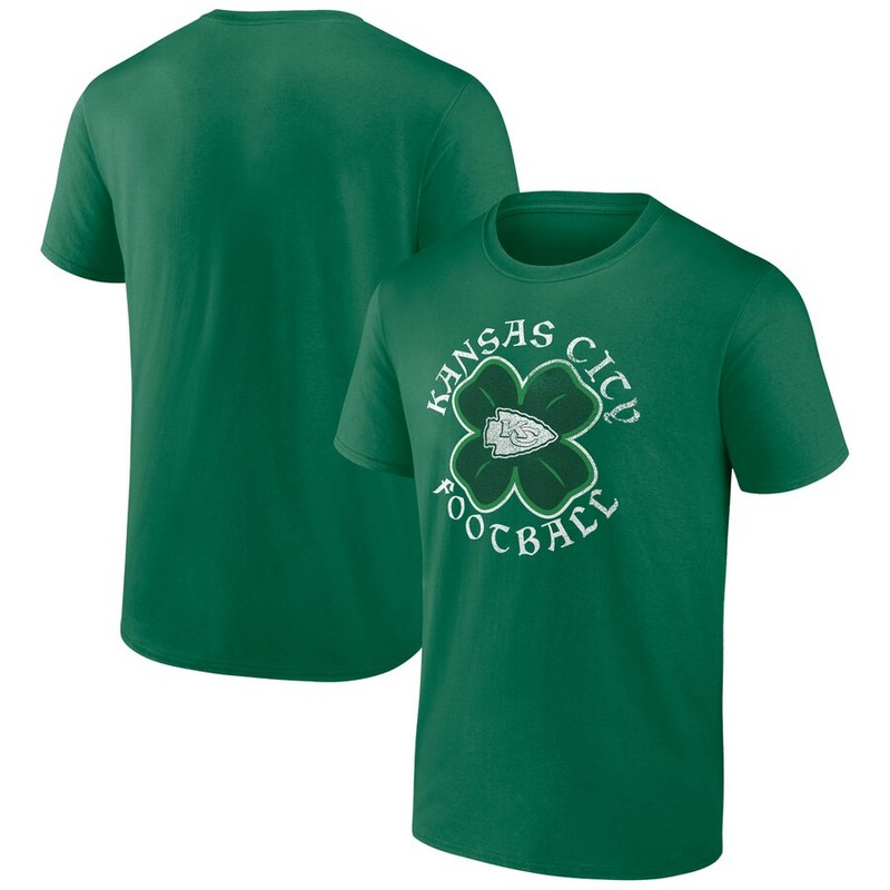 Men's Kansas City Chiefs Fanatics Branded Kelly Green St. Patrick's Day Celtic T-Shirt
