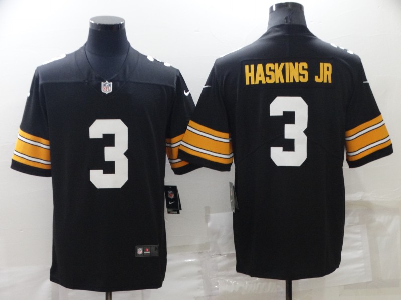 Nike Steelers 3 Dwayne Haskins Black Vapor Untouchable Limited Jersey