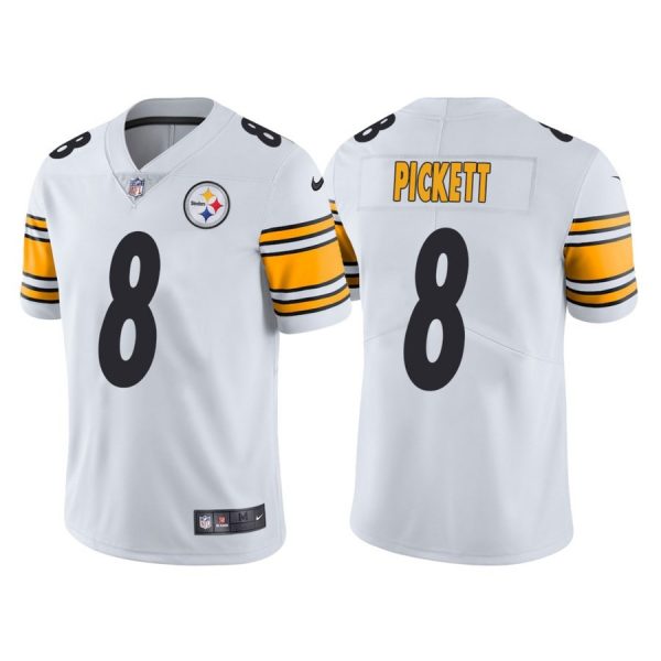 Nike Steelers 8 Kenny Pickett White Youth 2022 NFL Draft Vapor Untouchable Limited Jersey