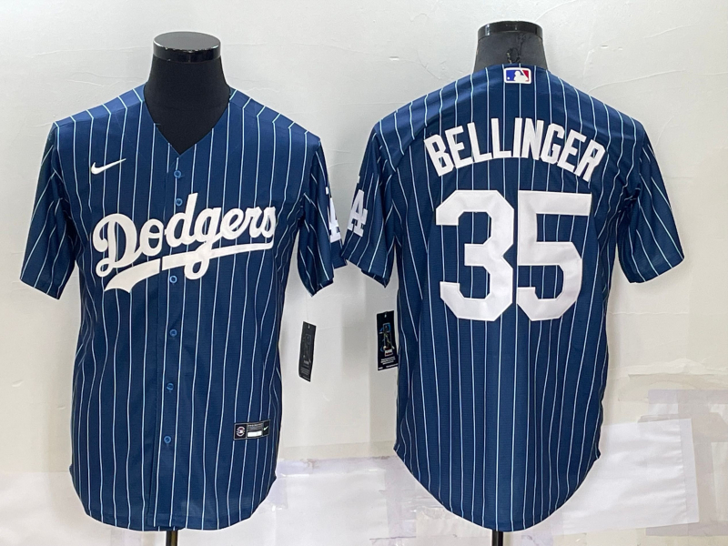 Dodgers 35 Cody Bellinger Blue Nike Throwback Cool Base Jersey