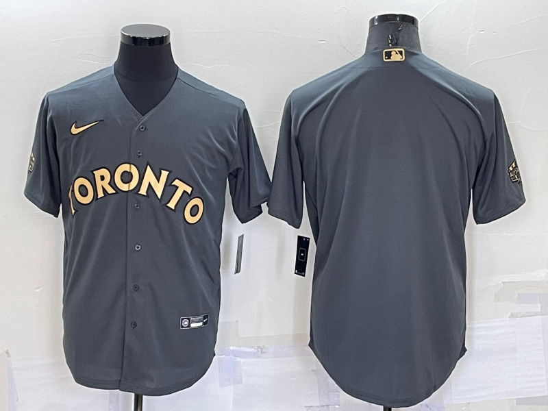 Blue Jays Blank Charcoal Nike 2022 MLB All-Star Cool Base Jersey