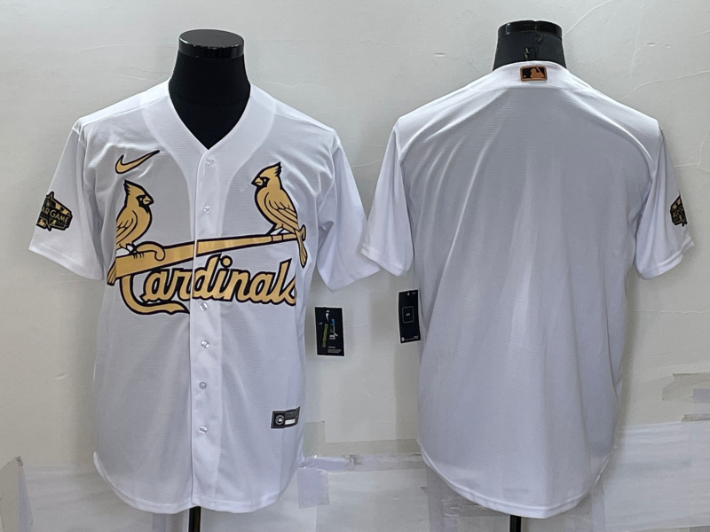 Cardinals Blank White Nike 2022 MLB All-Star Cool Base Jersey