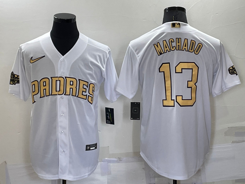 Padres 13 Manny Machado White Nike 2022 MLB All-Star Cool Base Jersey