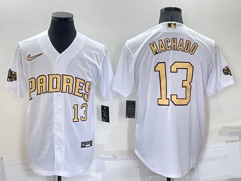Padres 13 Manny Machado White Nike 2022 MLB All-Star Cool Base Jerseys